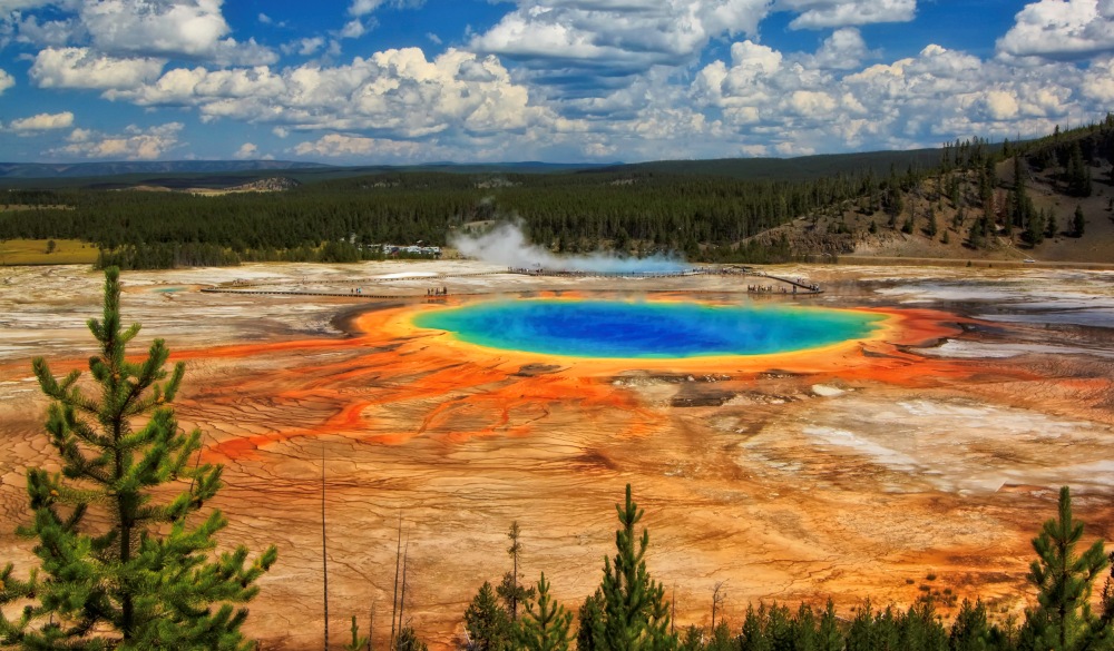 Grand Prismatic Spring, UNESCO site in the US