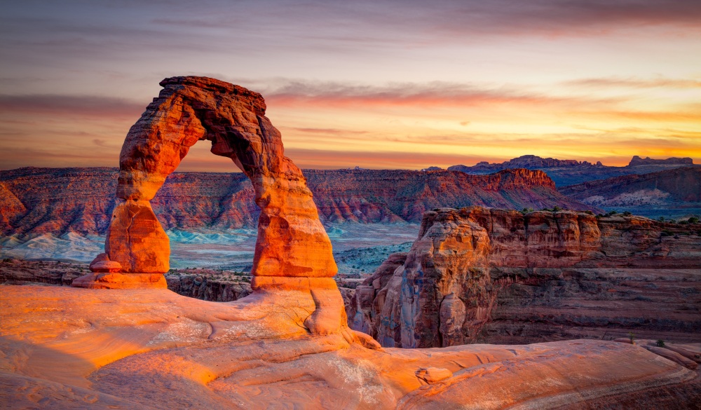 Glowing Arch, bike trail