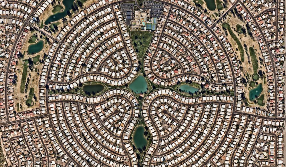 Residental Area in Phoenix, Arizona, USA