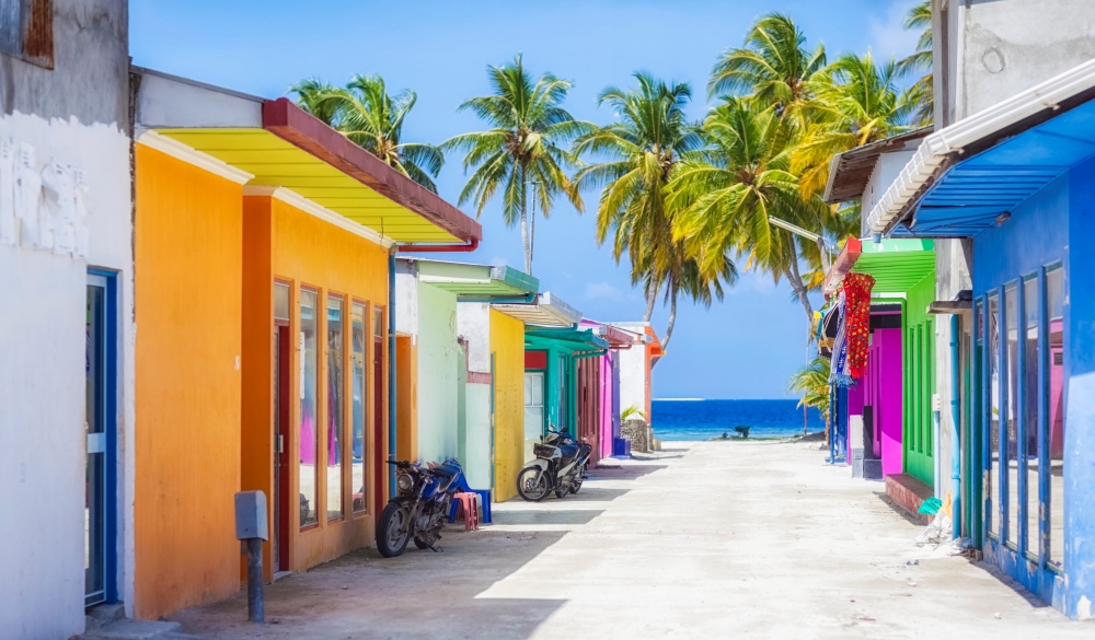 Shopping Street of Maldives ( Maafushi )