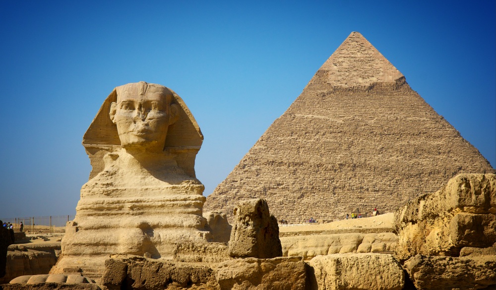 Great Sphinx and Pyramid of Khafre