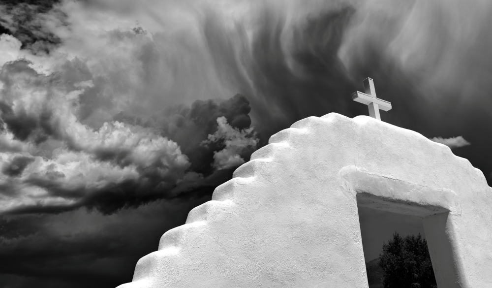 Church and Clouds