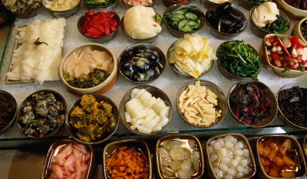 A sample of pickles, an integral part of every Japanese meal- Nishiki-koji market, Kyoto, Japan