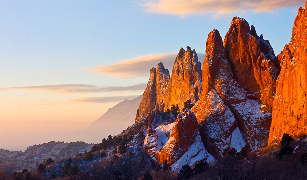 rock formations at Garden of the Gods