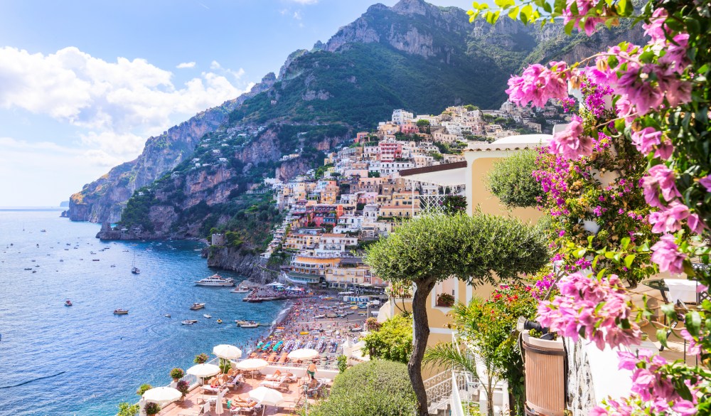 Positano on Amalfi Coast, italian road trip destination