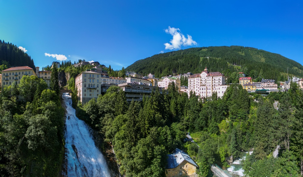 Austria, Salzburg State, Gasteinertal, Bad Gastein, View Gastein Waterfall