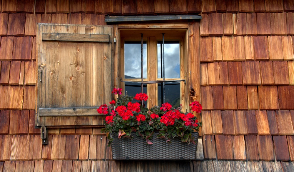 Typical Austrian wooden roof