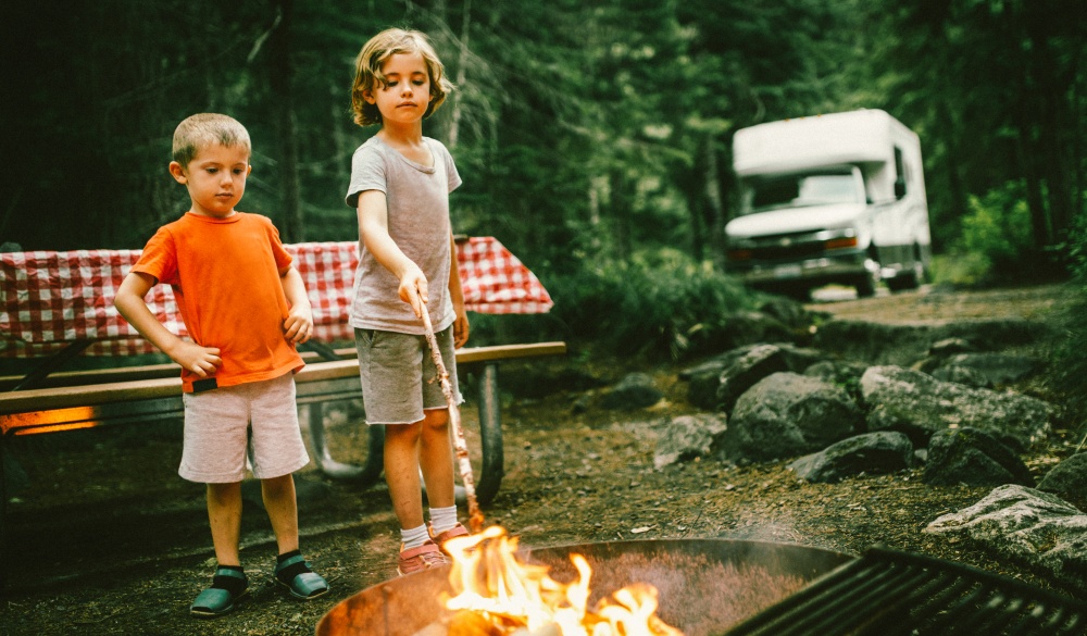 Little Campers on Motorhome Road Trip