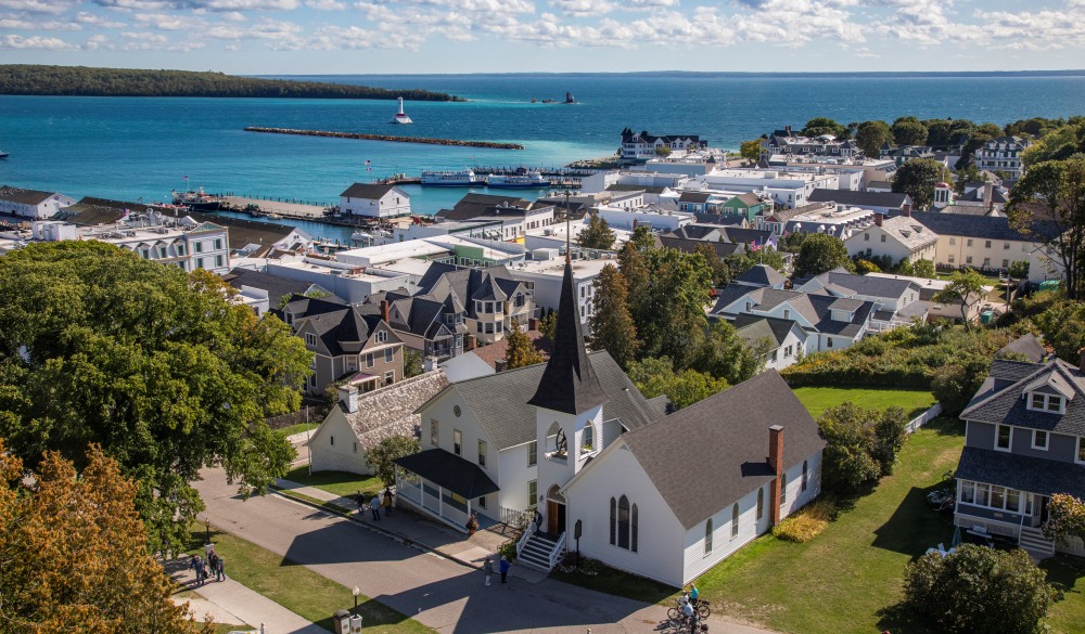 Mackinaw Island Town View