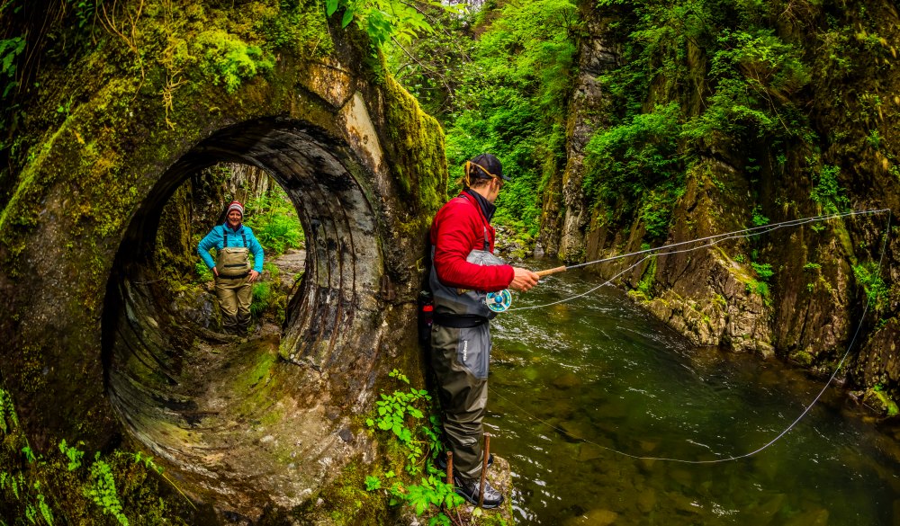 Flyfishing guide from Sitka Alaska Outfitters fishing Sawmill Creek, near Sitka, Alaska USA., best of Alaska