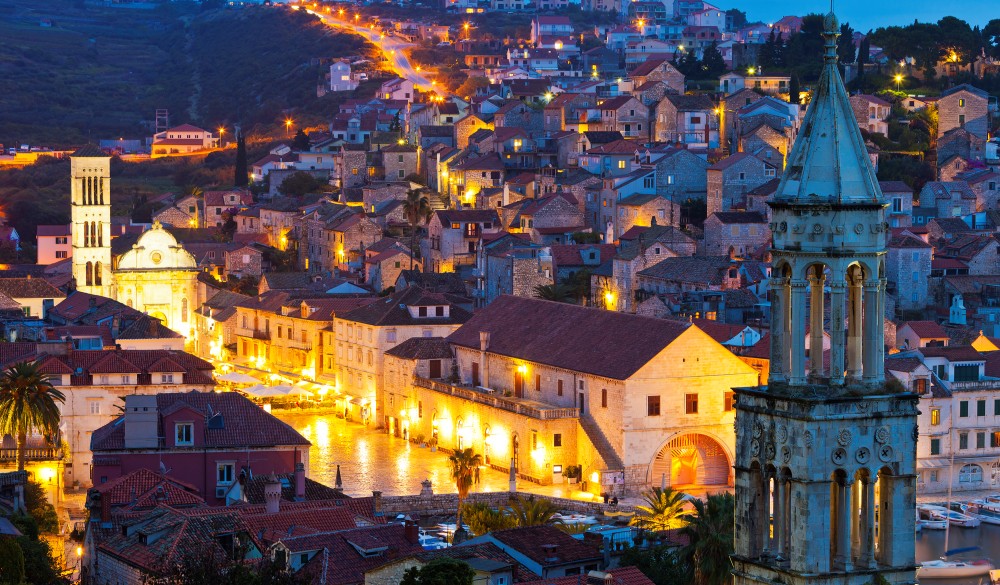 Hvar Town On Hvar Island In Croatia