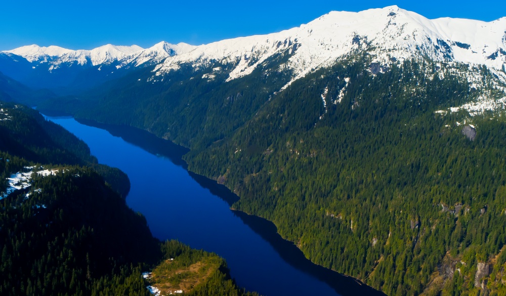 Aerial view, Misty Fjords National Monument, near Ketchikan, southeast Alaska, USA