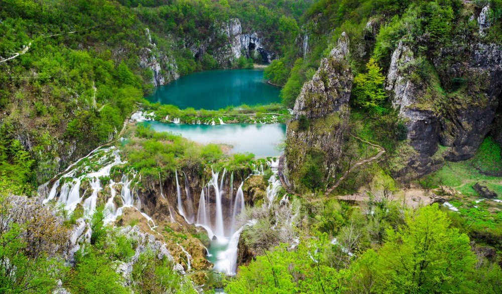 Croatia, Plitvice Lakes National Park, Plitvice Lakes