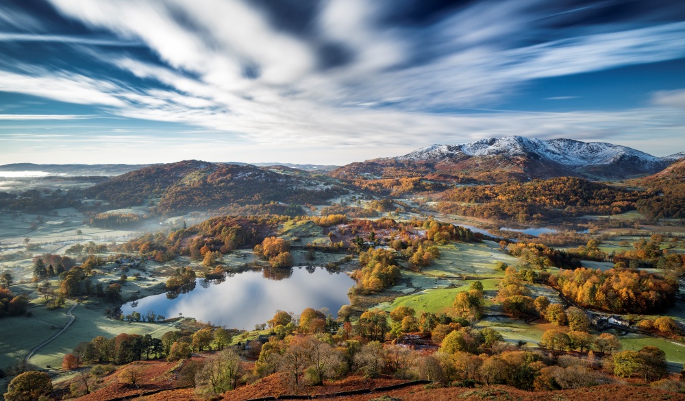 Loughrigg timeless. A stunning long exposure of a clissic English Lake District scene. UK, best lake getaways