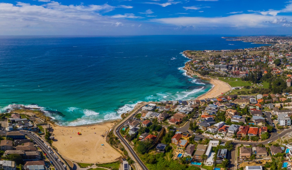 Eastern Suburbs coastline Sydney Australia