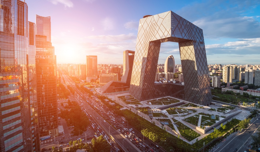 Central Business district buildings skyline, China cityscape