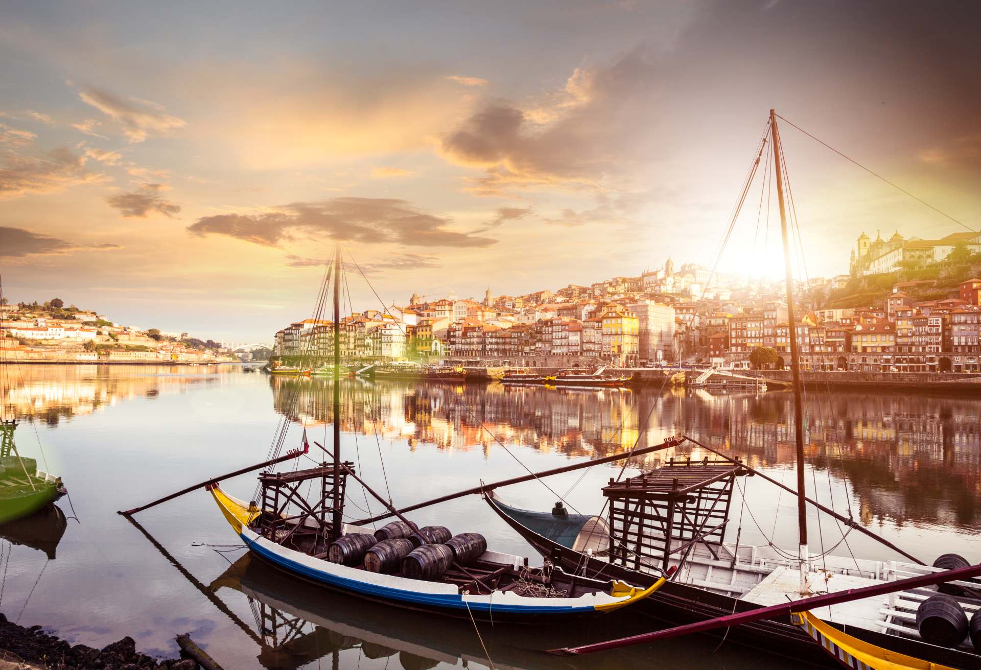 Oporto view from the the Douro river