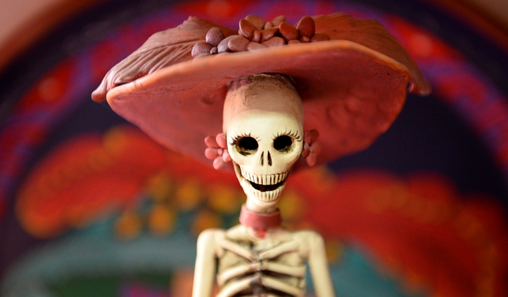 Day of the Dead ceramic skeleton Catrina