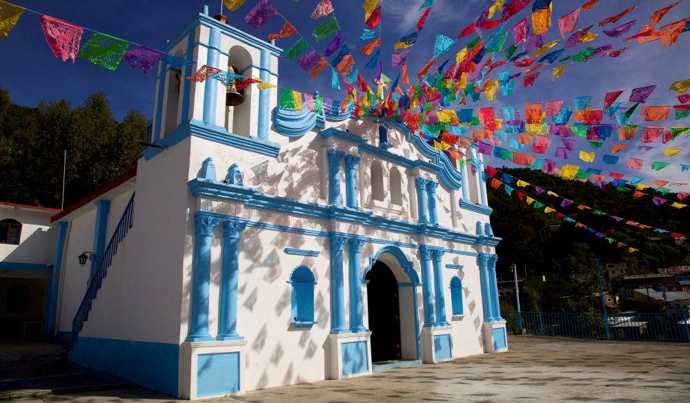 Church in Sierra Norte, Oaxaca, Mexico