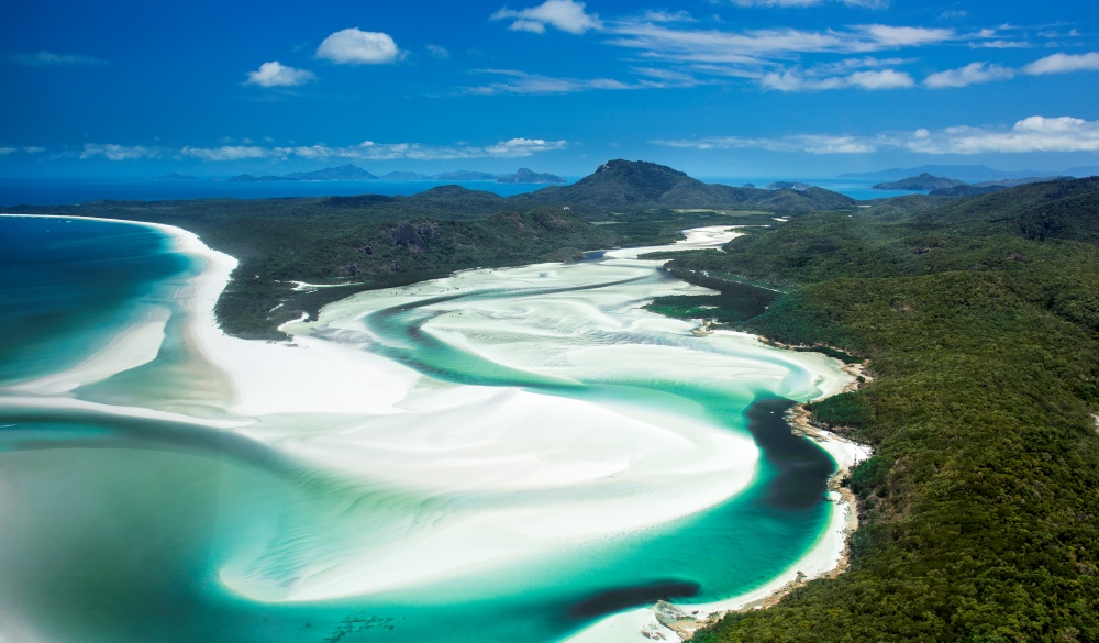 Whitsunday Islands Areal Shot