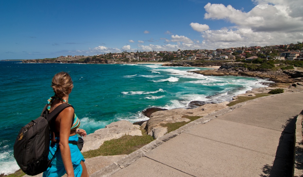 Woman Walking On Promenade, great hikes in Australai destination