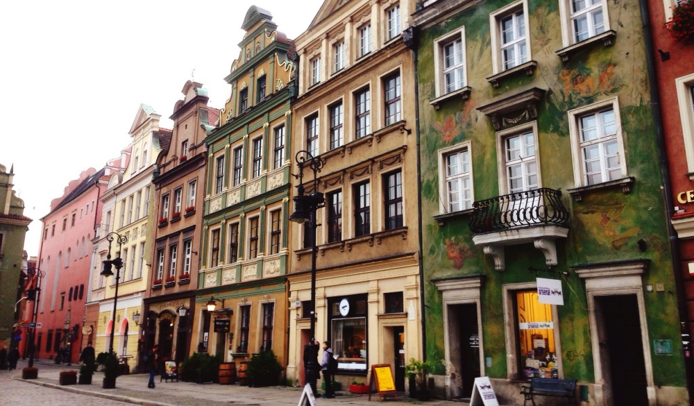 Buildings In Town Against Clear Sky