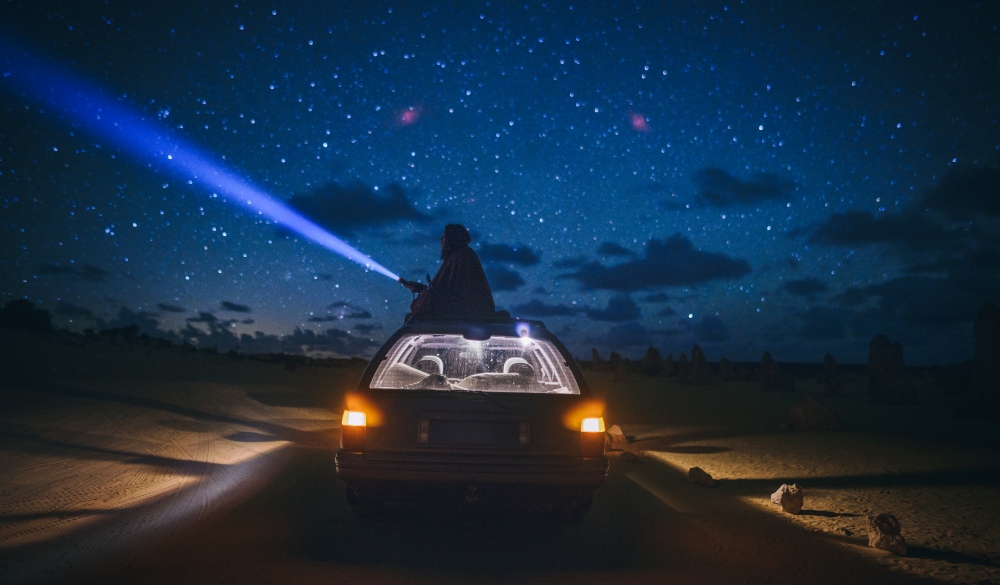 Star gazing at the Pinnacles in Australia