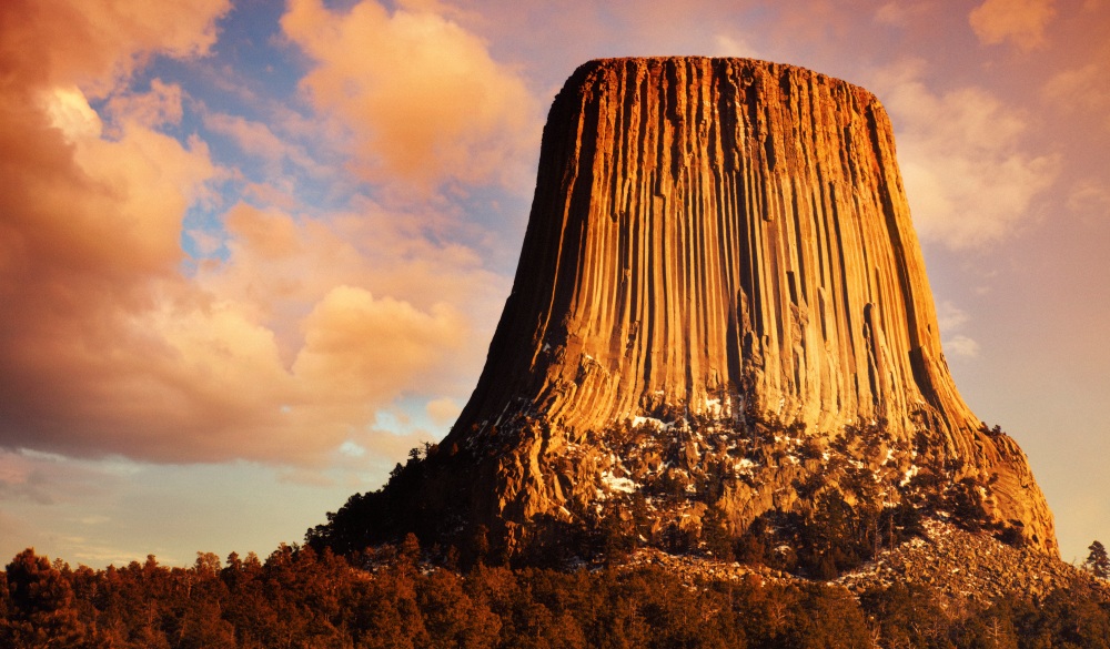 Devil's Tower at Sunset