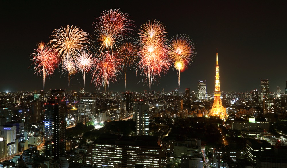 Tokyo ranks #3 on the list of NYE destinations