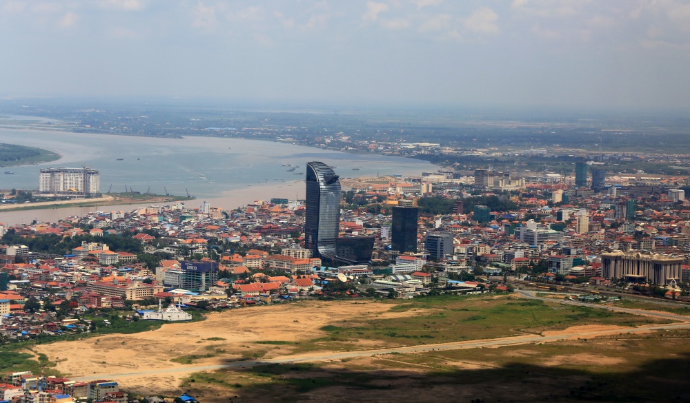 Phnom Penh Metropolitan area along Bassac River