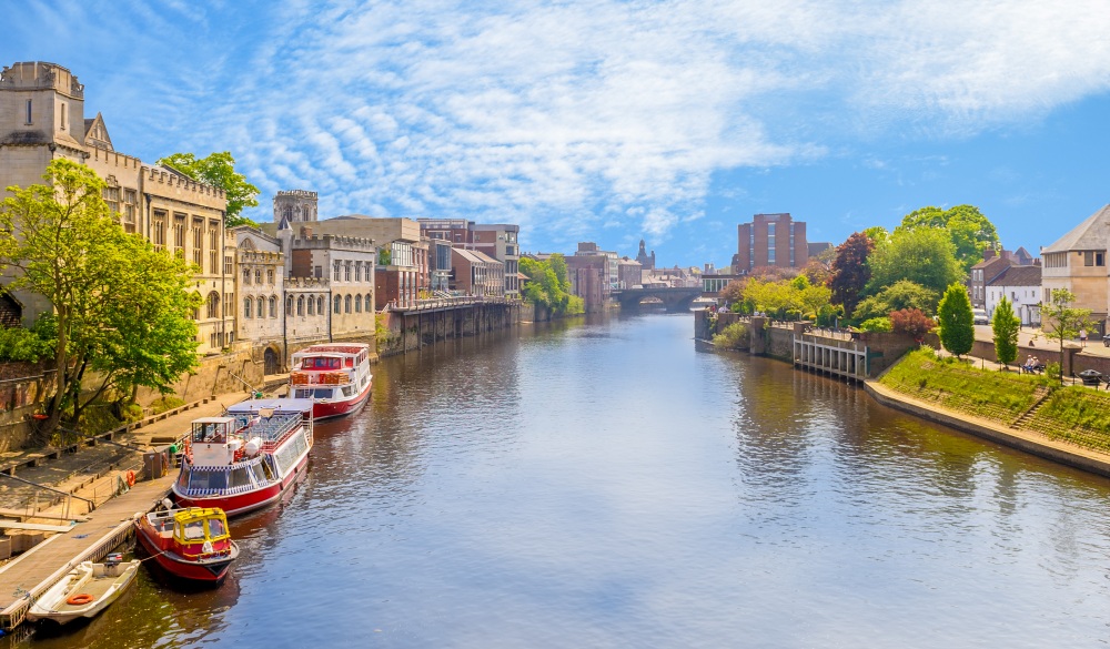 landscape of york by the riverbank