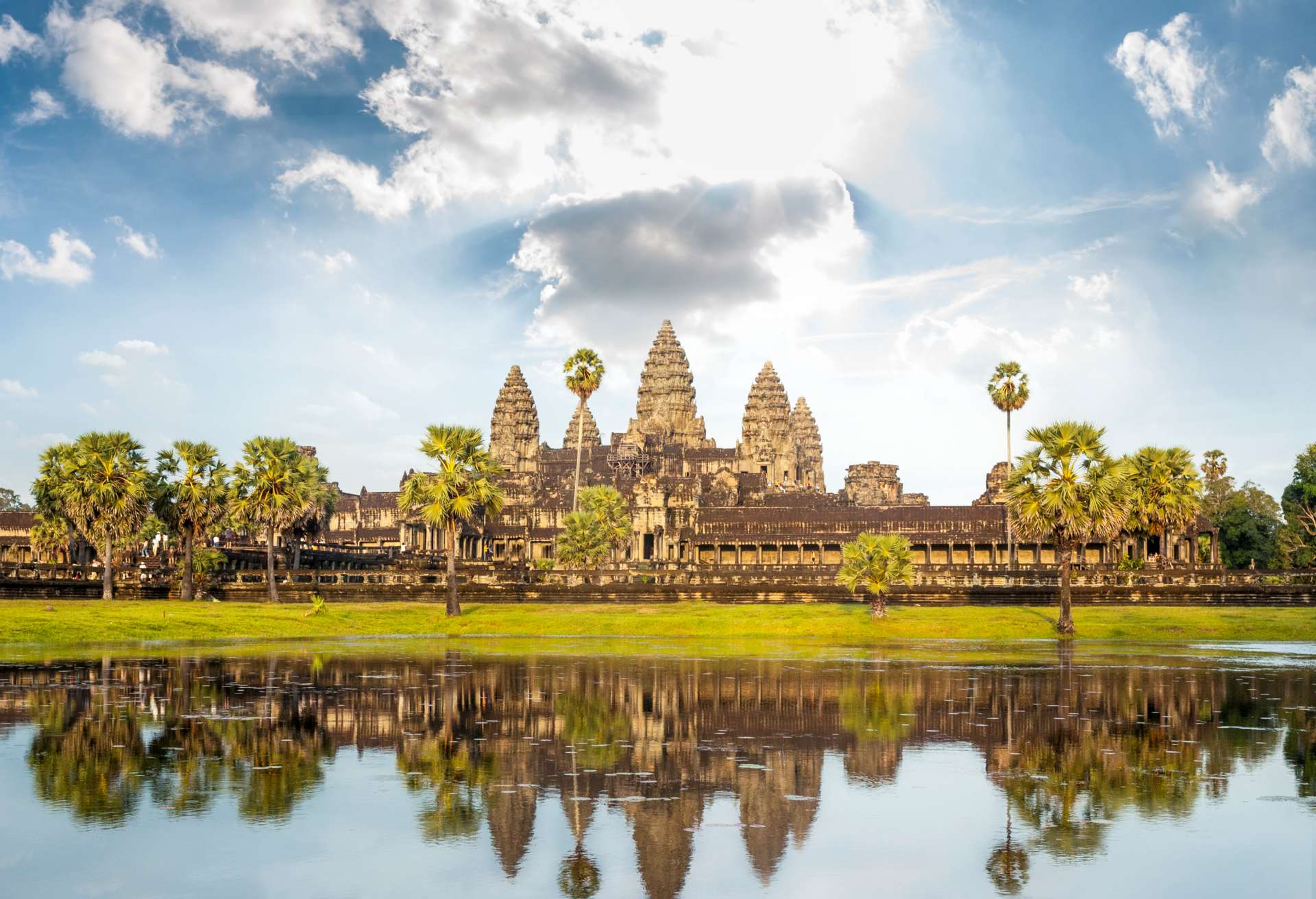The Temple Of Angkor Wat In Cambodia