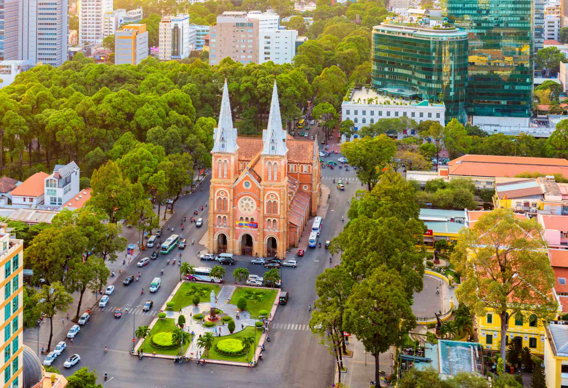 Notre Dame Cathedral in Ho Chi Minh City, Vietnam