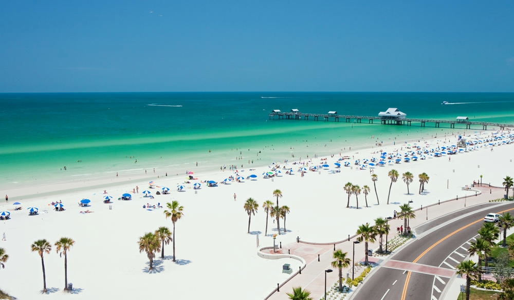 Beach scene, Clearwater, Florida