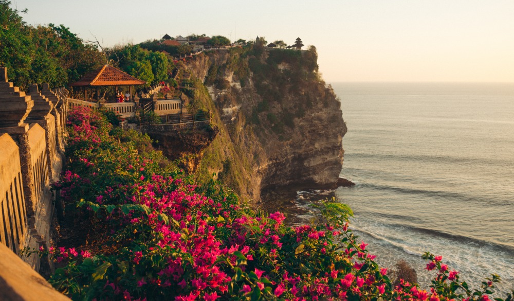 bali temple cliff