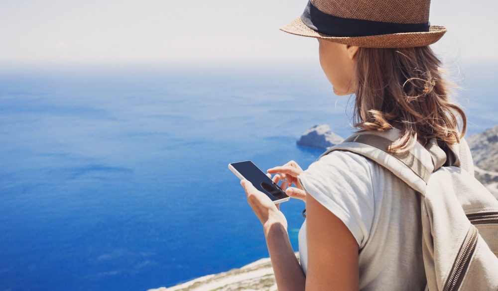 woman using smart phone