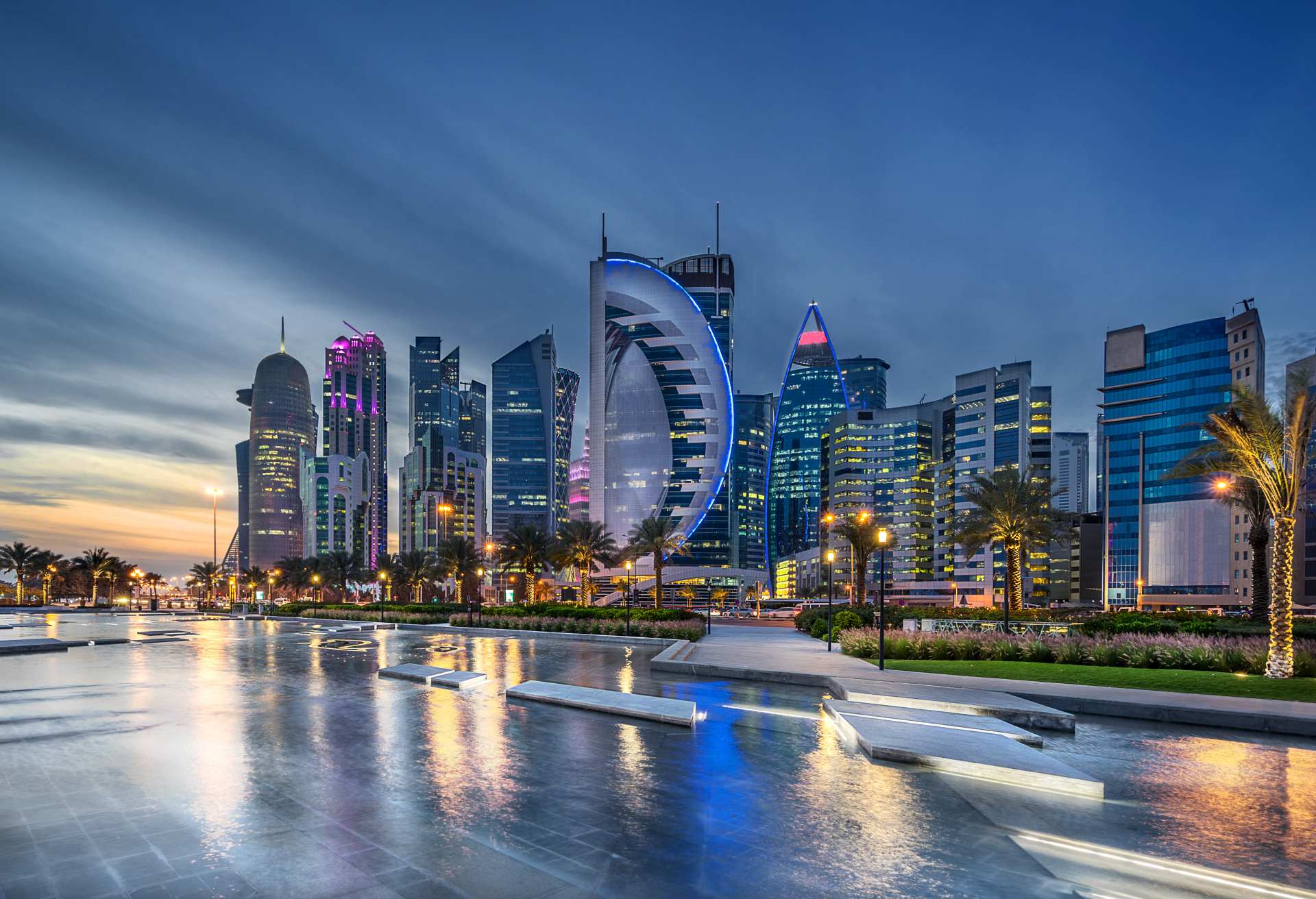 West Bay on the Corniche in Doha