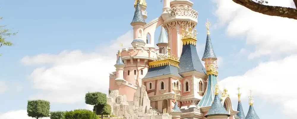 Disneyland Paris castle; Shutterstock ID 1360097162