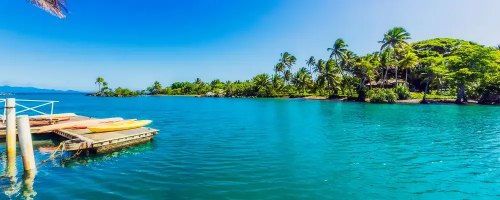 Area view near pacific harbour, Suva, Fiji, pacific ocean; Shutterstock ID 1229702365