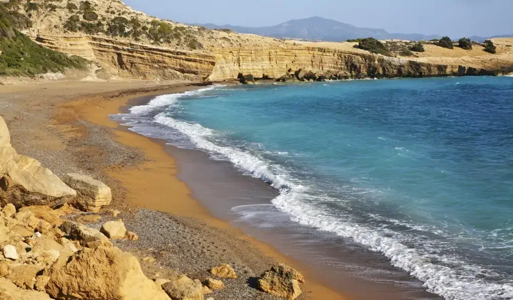 Landscape near Monolithos village. Rhodes island. Greece