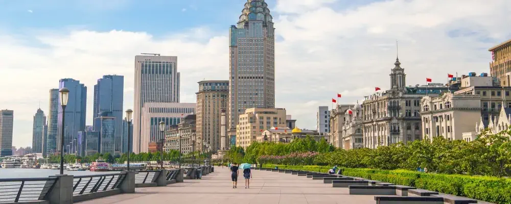 shot of Shanghai, China cityscape at the Bund.; Shutterstock ID 717512395