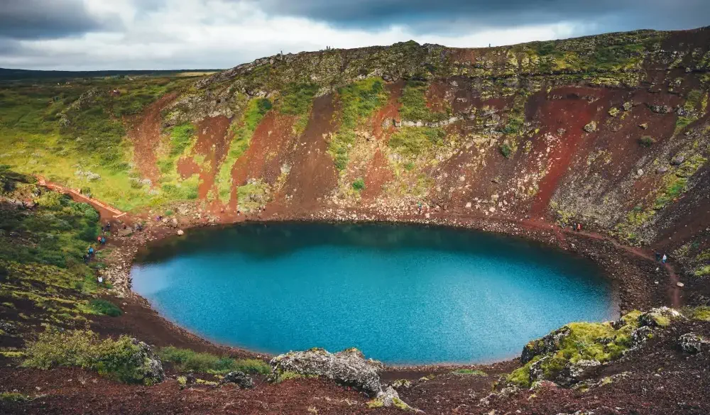 Kerid Crater Lake In Iceland, ultimate bucket list