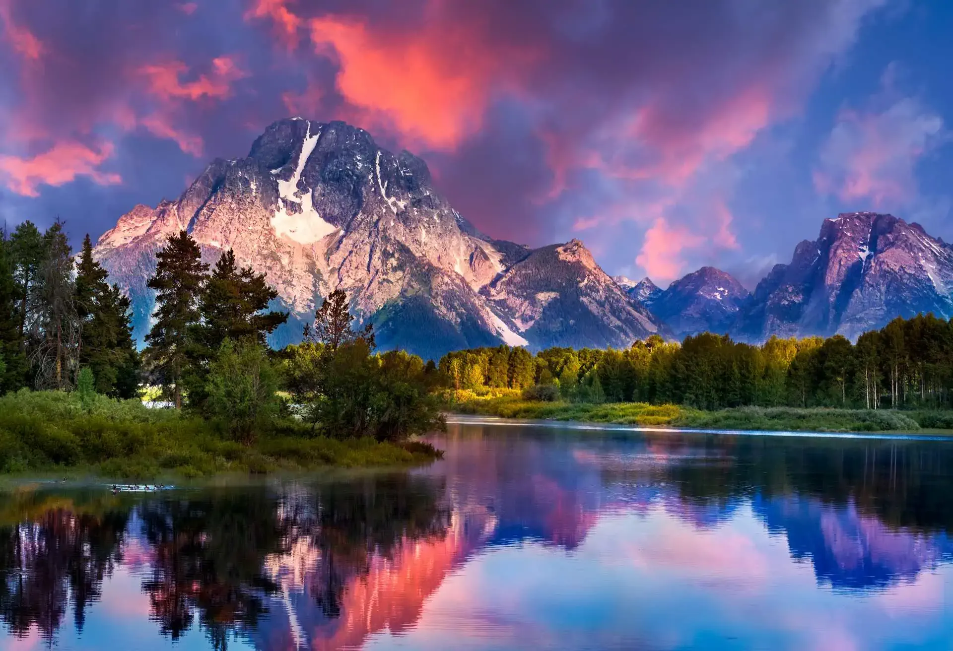 Sunrise at Oxbow Bend