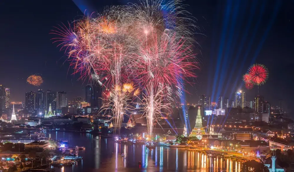 Bangkok is the most affordable of the popular New Years Eve destinations