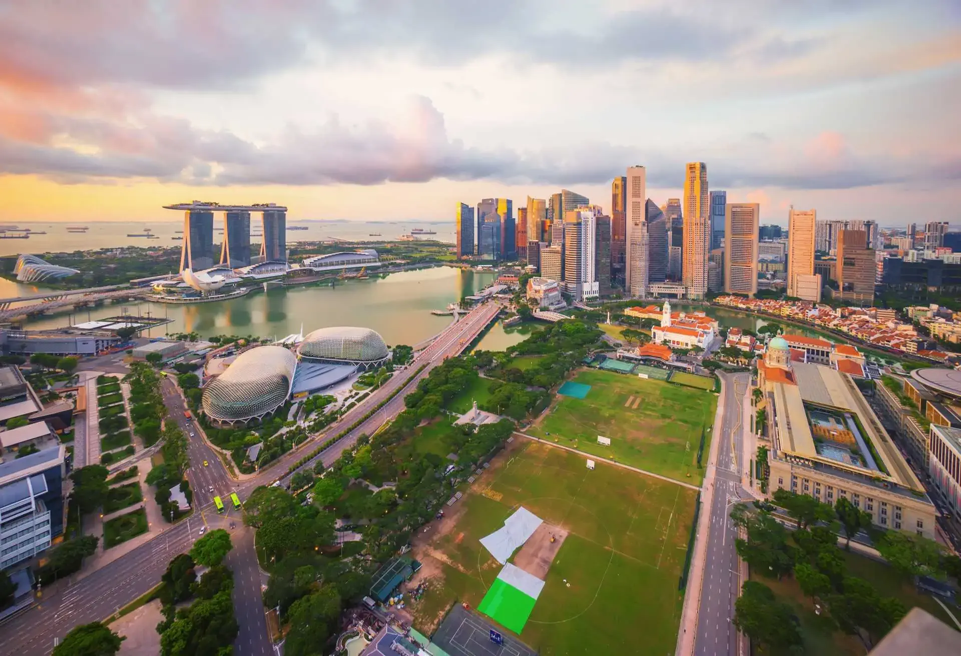 Sunrise at Singapore