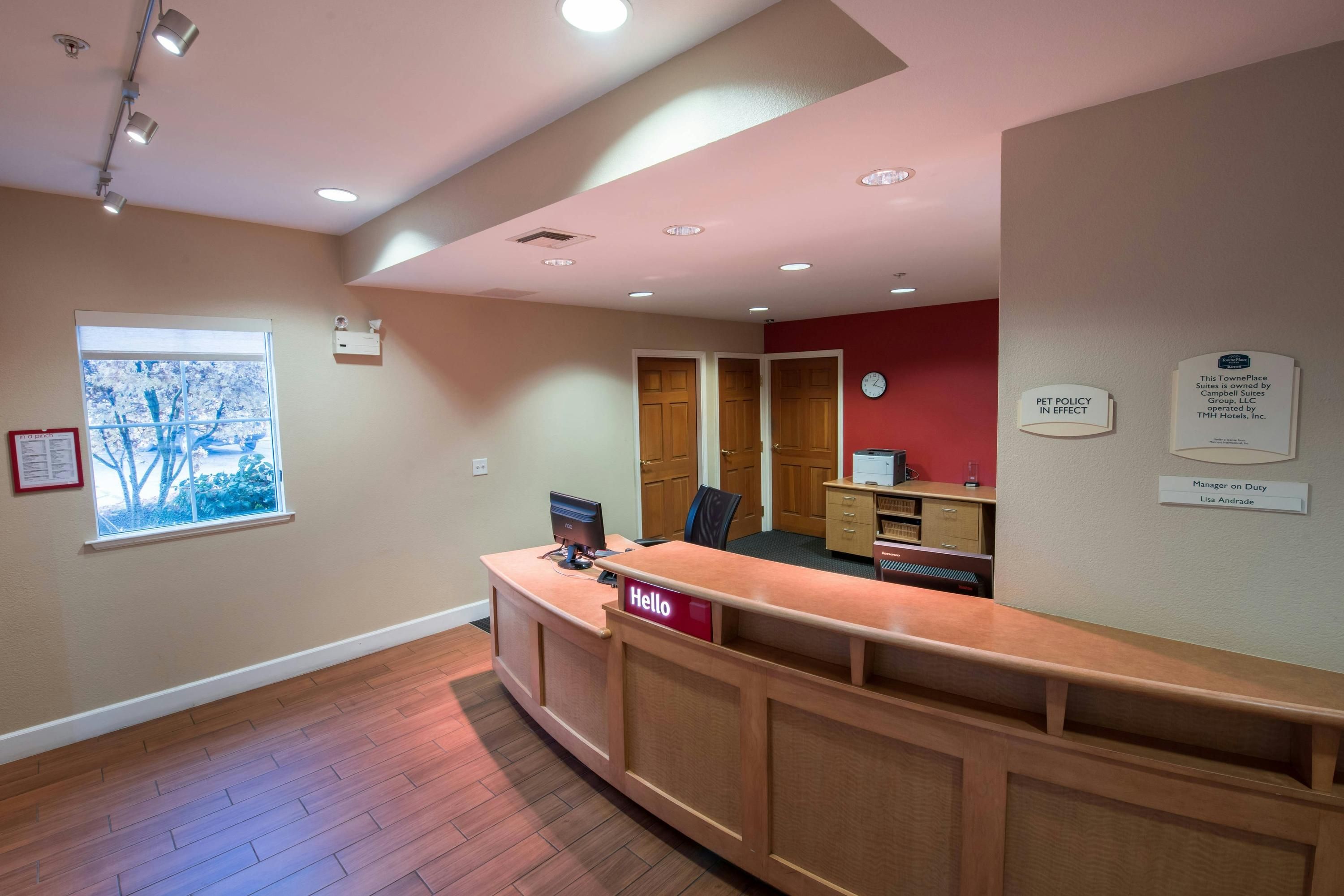 Front desk